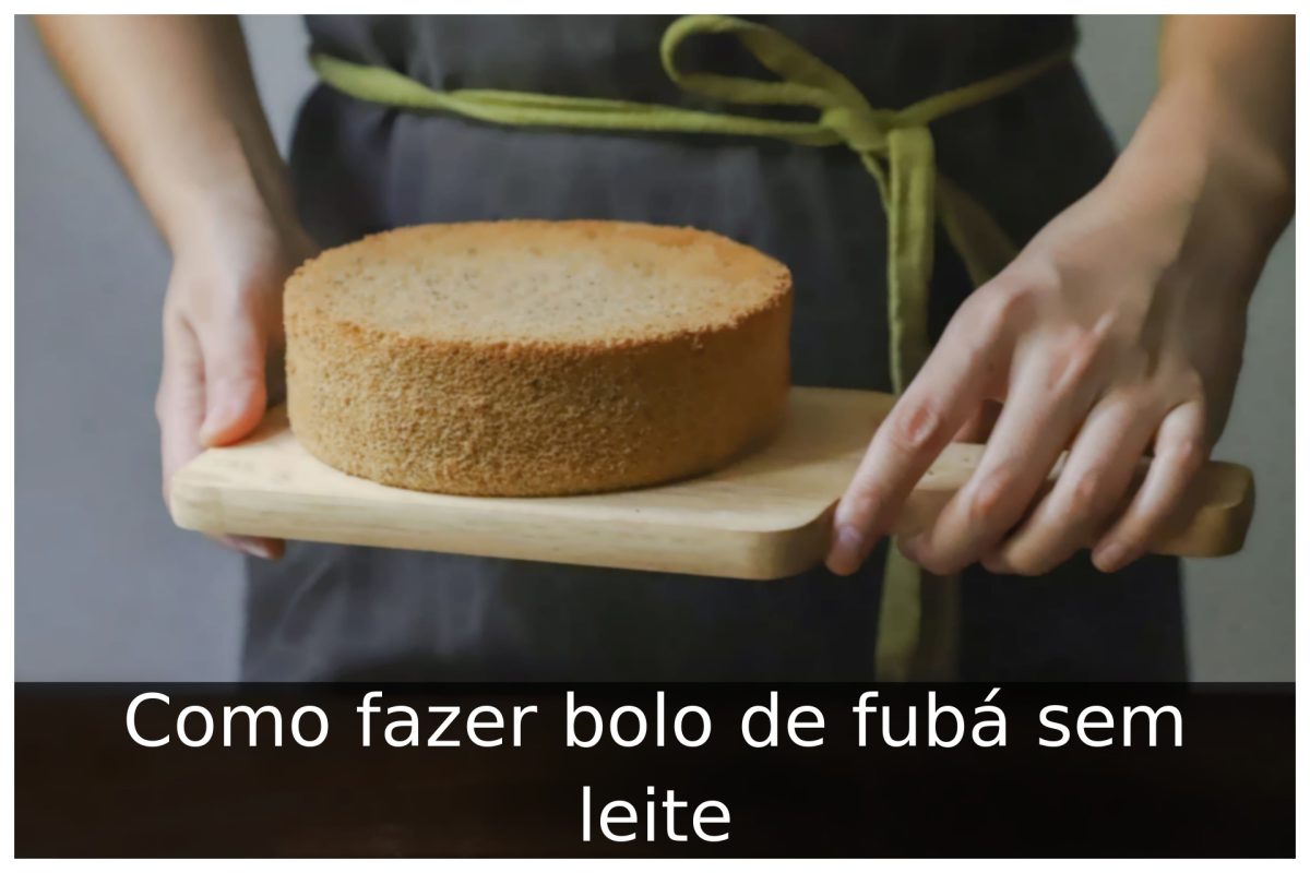 Como fazer bolo de fubá sem leite Portal Útil