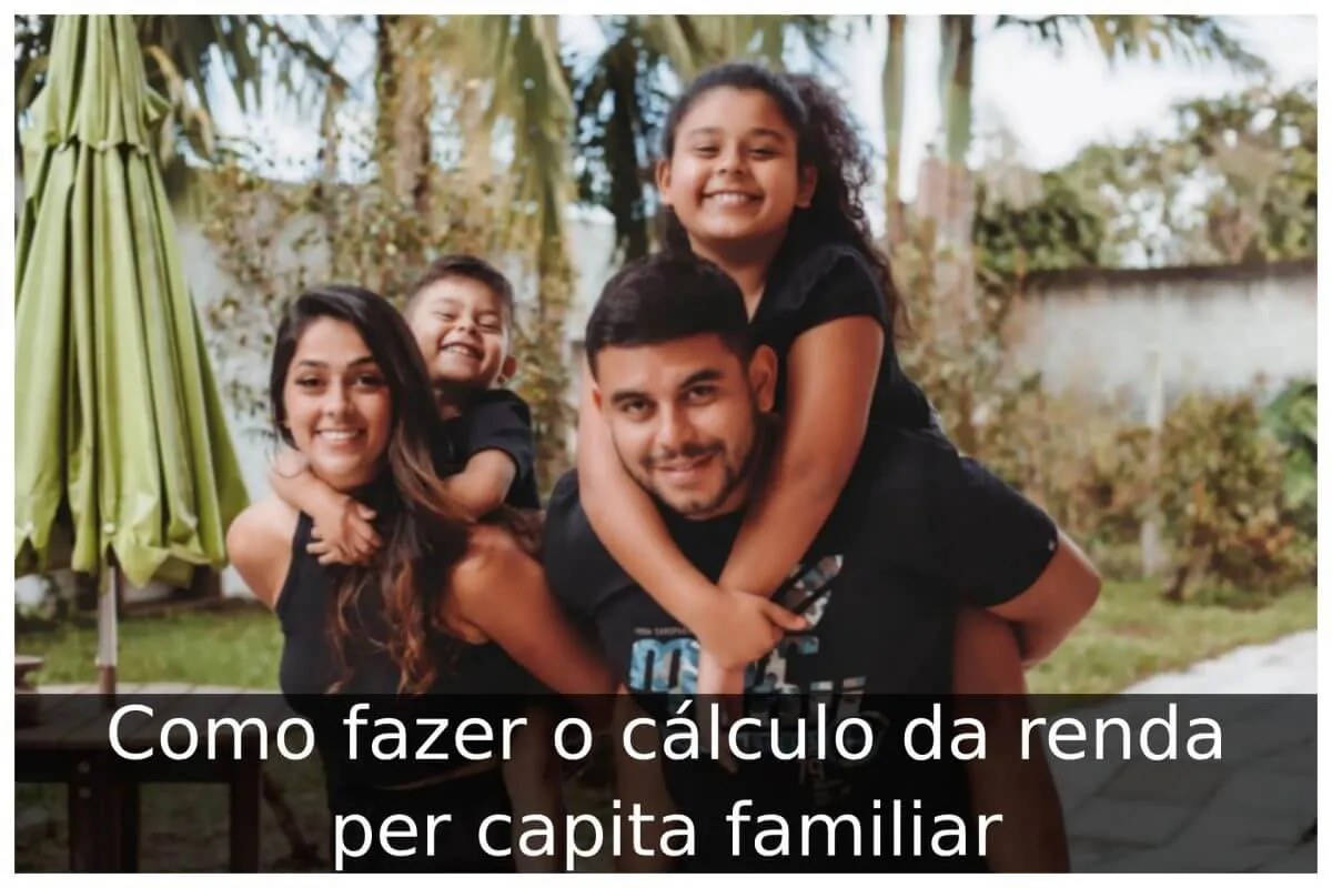 Como Fazer O C Lculo Da Renda Per Capita Familiar Portal Til