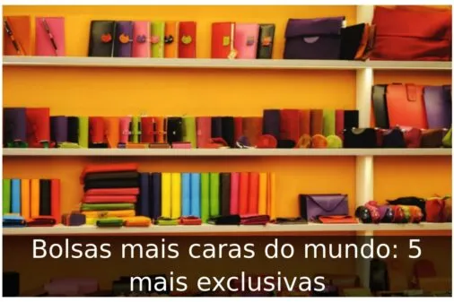 Bolsas mais caras do mundo: 5 mais exclusivas