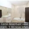 Como desentupir vaso sanitário: 5 técnicas infalíveis