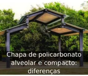 Chapa de policarbonato alveolar e compacto