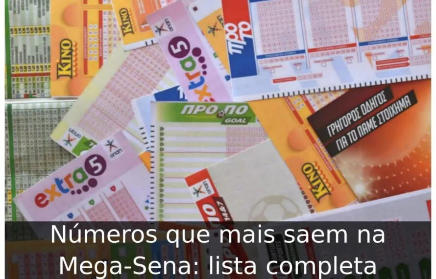 Números que mais saem na Mega-Sena