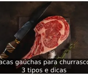 Facas gaúchas para churrasco