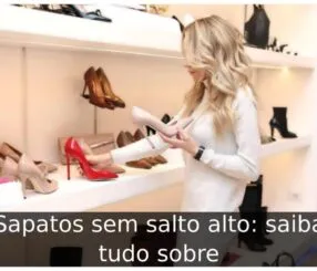 Sapatos sem salto alto