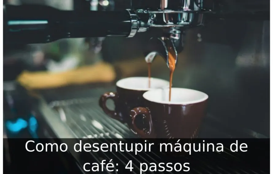 Como desentupir máquina de café: 4 passos Como desentupir máquina de café