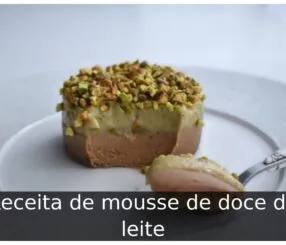 Receita de mousse de doce de leite Receita de mousse de doce de leite
