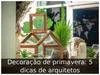 Decoração de primavera: 5 dicas de arquitetos