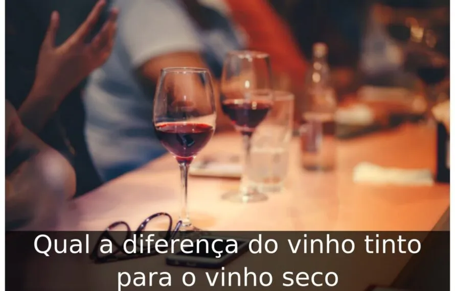 Qual a diferença do vinho tinto para o vinho seco Qual a diferença do vinho tinto para o vinho seco