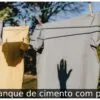 Tanque de cimento com pé