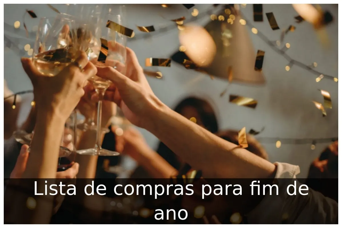 Lista de compras para fim de ano