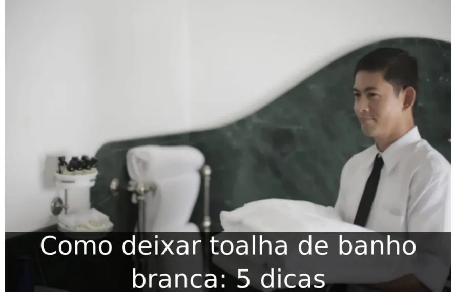 Como deixar toalha de banho branca: 5 dicas Como deixar toalha de banho branca