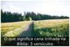 O que significa cana trilhada na Bíblia: 3 versículos