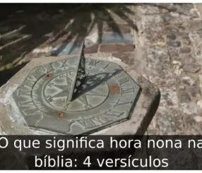 O que significa hora nona na bíblia