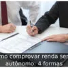 Como comprovar renda sendo autônomo: 4 formas
