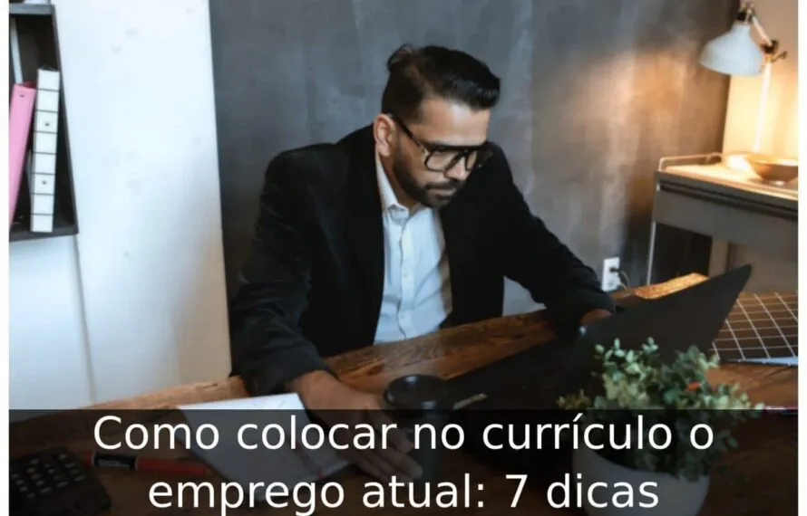 Como colocar no currículo o emprego atual