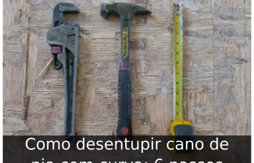 Como desentupir cano de pia com curva