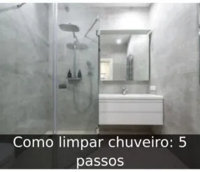 Como limpar chuveiro: 5 passos Como limpar chuveiro