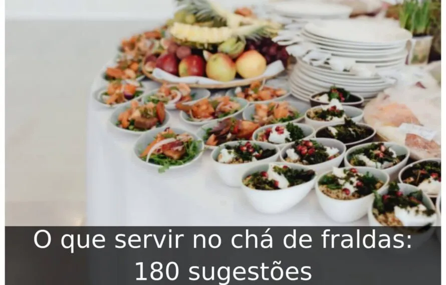 O que servir no chá de fraldas