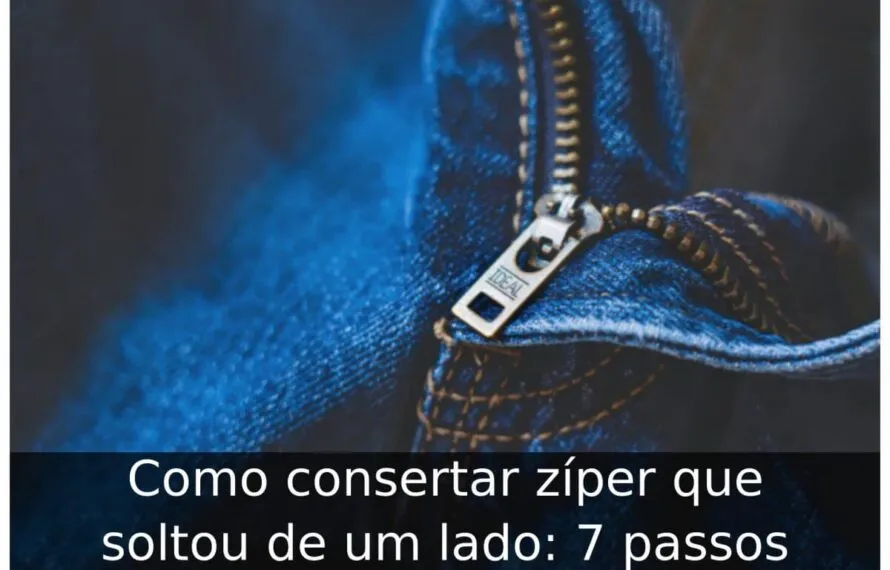 Como consertar zíper que soltou de um lado