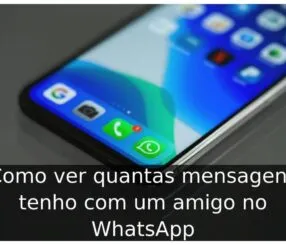 Como ver quantas mensagens tenho com um amigo no WhatsApp