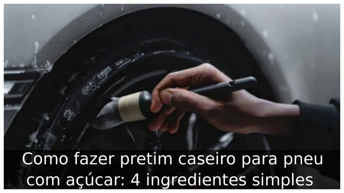 Como fazer pretim caseiro para pneu com açúcar: 4 ingredientes simples 