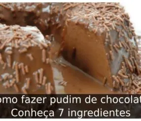 Como fazer pudim de chocolate