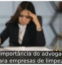 A importância do advogado para empresas de limpeza