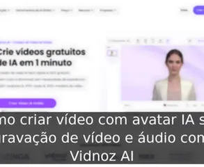 Como criar vídeo com avatar IA sem gravação de vídeo e áudio com Vidnoz AI